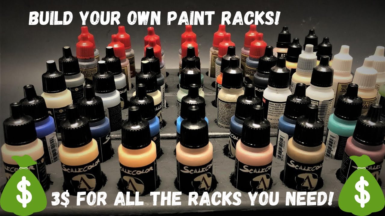 Inspired to organise my paints (DIY Floating paint rack) : r/minipainting