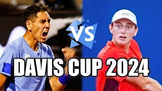 Alejandro Tabilo vs Ignacio Buse DAVIS CUP 2024 Highlights