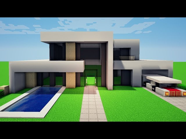 RECONSTRUÍ UMA CASA MODERNA DA VIDA REAL NO MINECRAFT! (FICOU IGUAL?) 