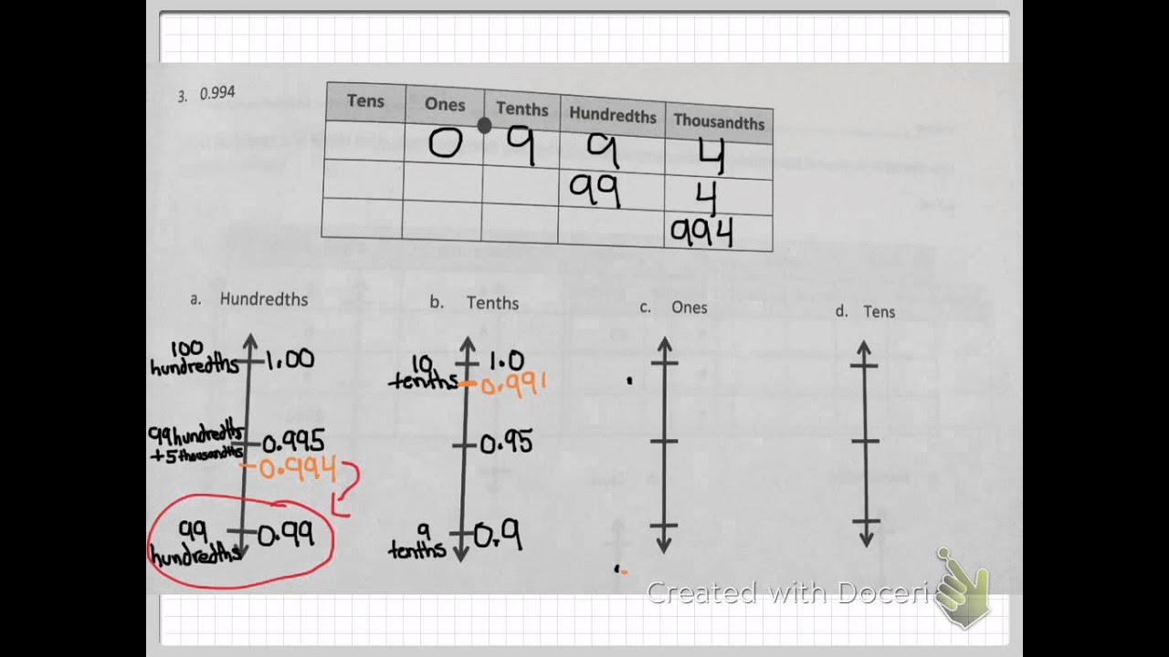 Eureka Math Module 1 Lesson 7 Problem Set (5th grade) - YouTube