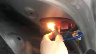 Lexus ES How to replace trunk gate tail light bulbs on  change