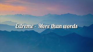 Video thumbnail of "Extreme - More than words lyrics (joseph vincent cover)"