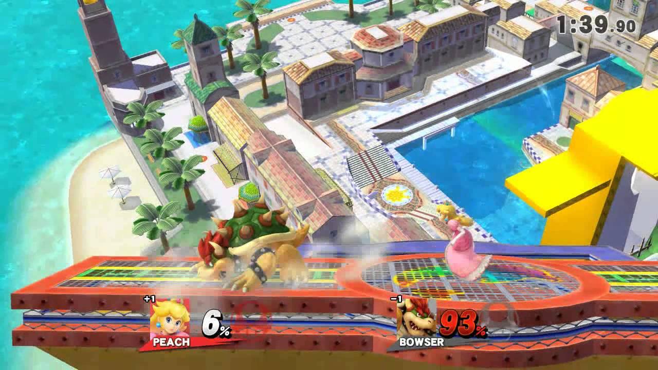 Peach vs Bowser in Super Smash Bros. for Wii U - YouTube