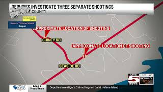 VIDEO: Deputies investigate 3 shootings on Saint Helena Island