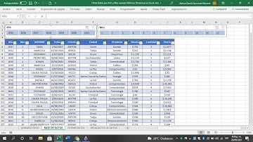 Filtrar Datos por Año y Mes usando Matrices Dinamicas en Excel