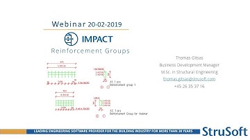 Webinar - IMPACT for AutoCAD - Reinforcement Groups 20-02-2019 - Precast Concrete Software