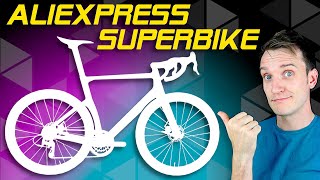 £1000 AliExpress Carbon road bike build - Disc brake видео