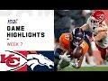 Chiefs vs. Broncos Week 7 Highlights | NFL 2019