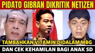 Gibrans Speech Was Criticized By Netizens After Adding Vitamins To Mbg And Pregnancy Checking Fo