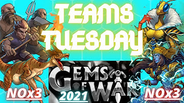 3 Teams World Event Faction | Gems of War Guide 2021 | NO MYTHIC NOx3 Buried Treasure Duergaroth