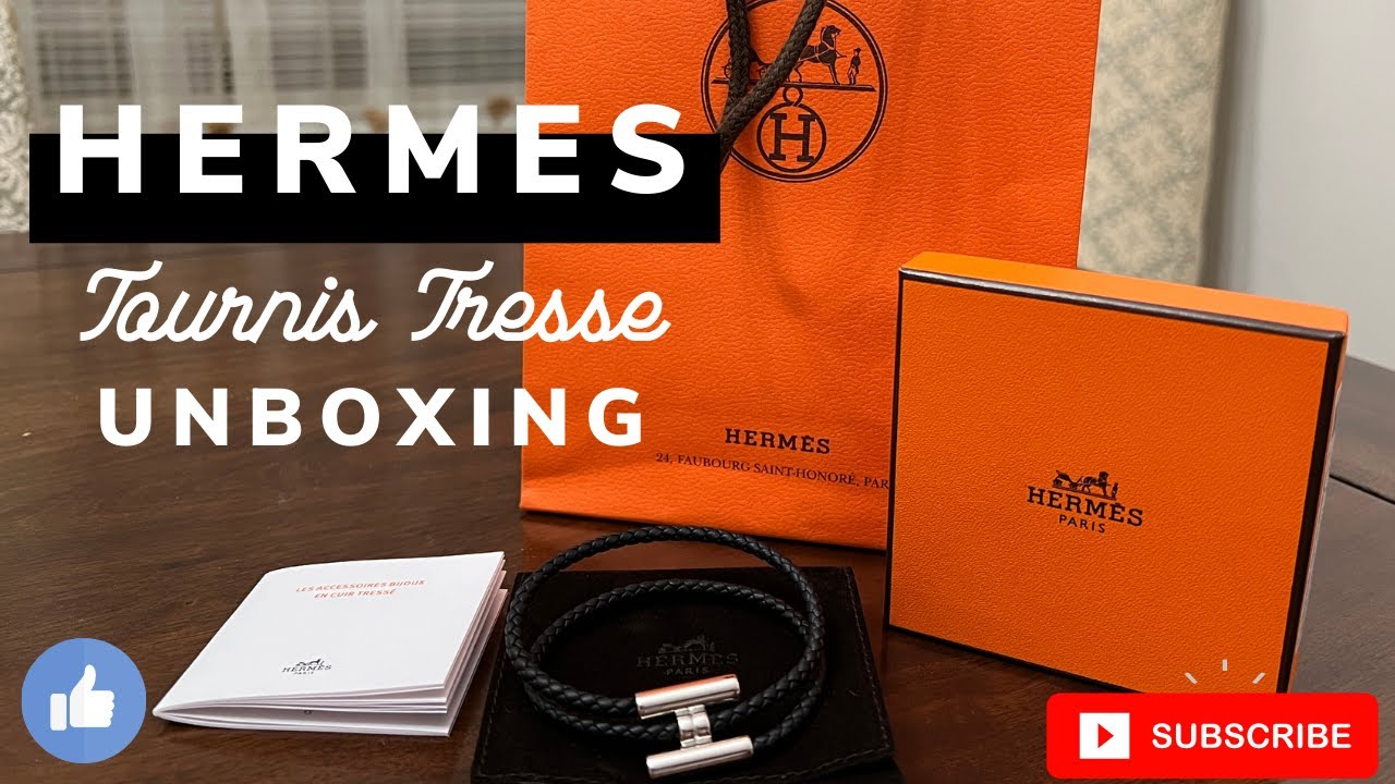 Hermes Birkin Tournis Tresse Bracelet, White