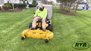 Satisfying mowing.