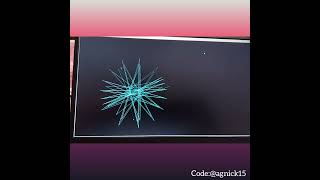 Draw a virus using python #python #coding #trending