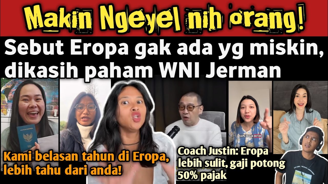 Dikasih paham WNI Jerman! Mba Saset ngeyel lagi: sebut Eropa gak ada yg miskin, Neti: Kapan pindah?!