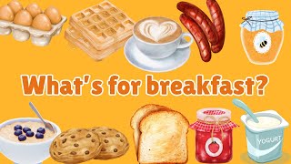 Breakfast Vocabulary for Children - Kids Vocabulary - Learn English for Kids - English Education