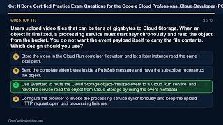 Get It Done Certified Google Cloud Pro Cloud Developer (PCD) | Exam Q&A | Episode 12 (Q111-120)
