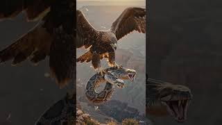 Eagle found two head Snake 😳👀 #wildlife #animals #wildlifebattle #nature #snake #eagle #baldeagle