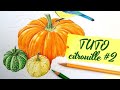🎃🎃 TUTO citrouille #2 : Citrouille verte et citrouille jaune - Illustration Davlina Art