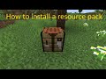 How to install resource packs
