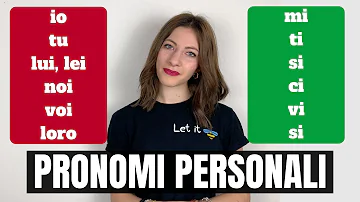 Come spiegare i pronomi personali soggetto?