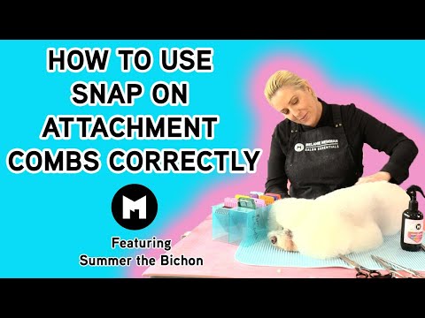 How to use snap on comb attachments correctly.