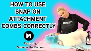 How to use snap on comb attachments correctly.