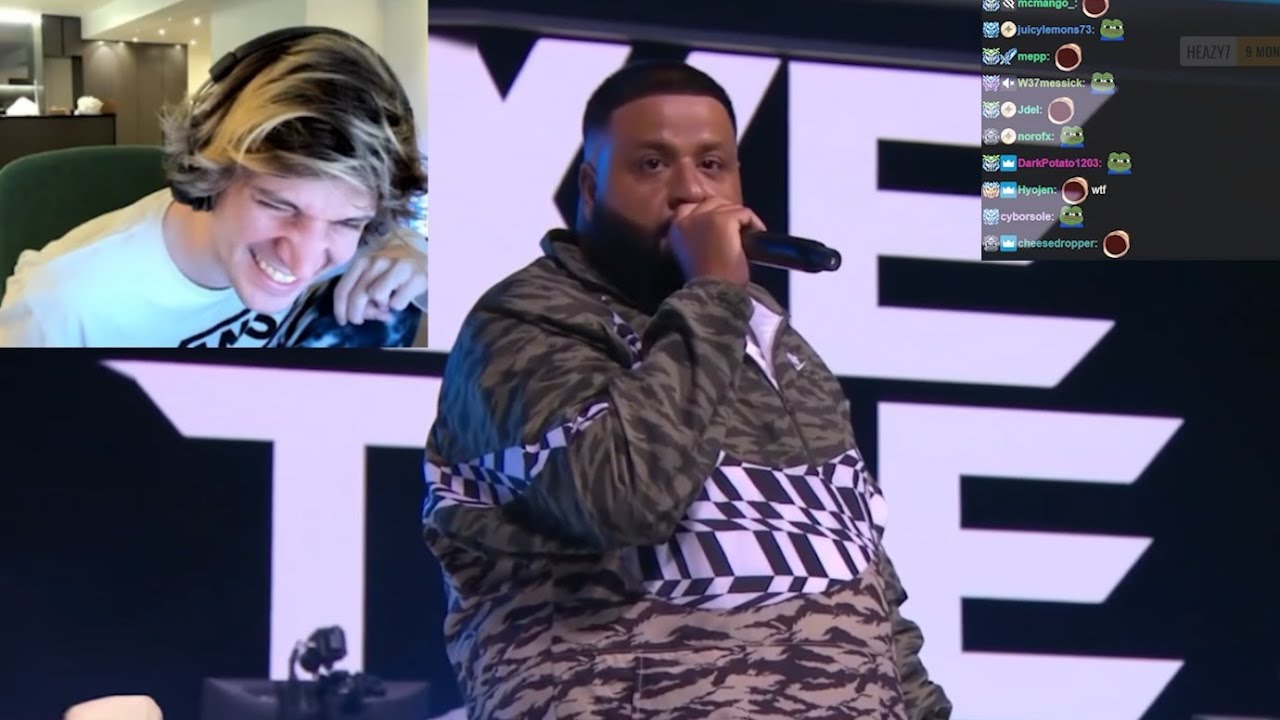 xQc Can't Stop Laughing at DJ Khaled at Overwatch League Crowd Reaction