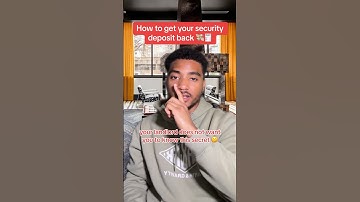 How to get SECURITY DEPOSIT back from your LANDLORD