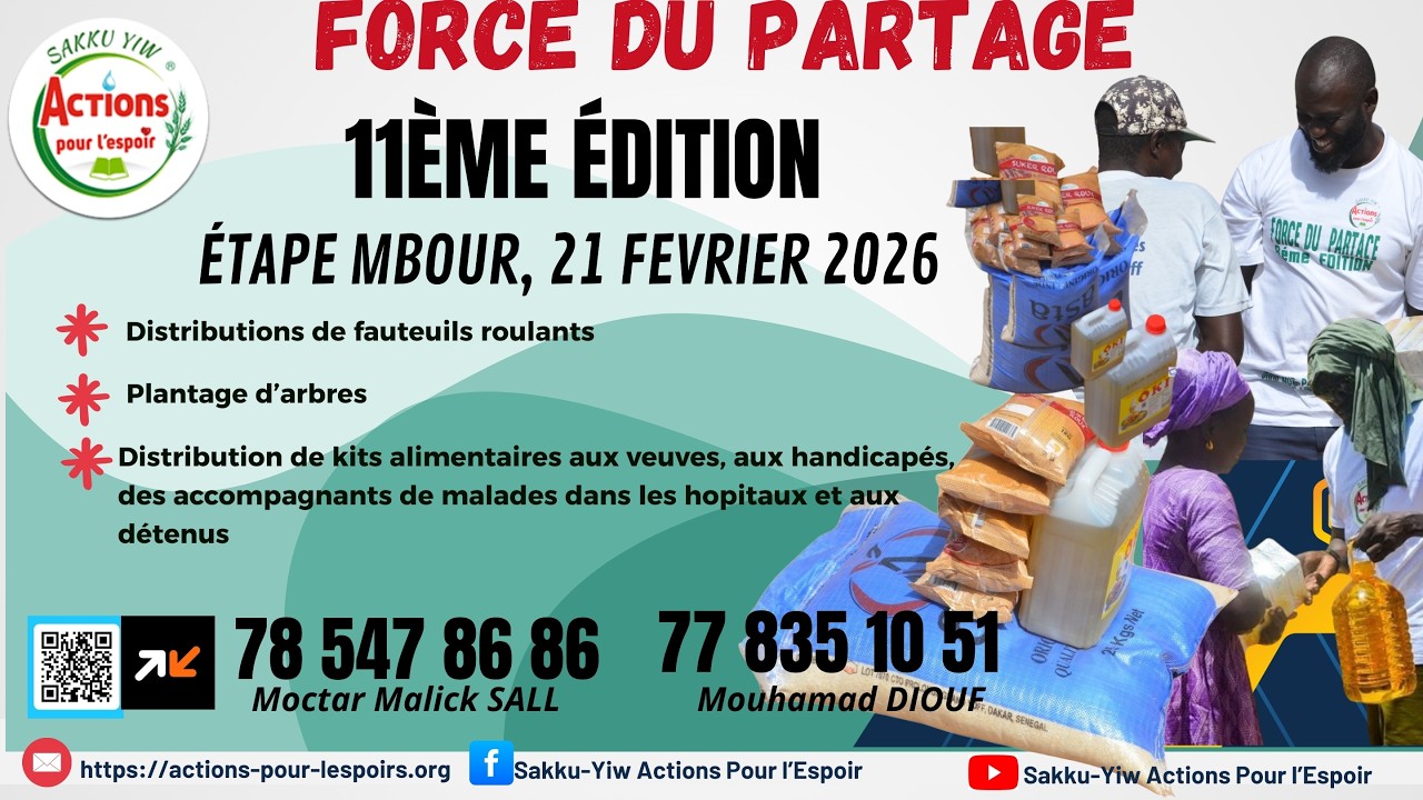 SAKKU-YIW : FORCE DU PARTAGE 11ÈME ÉDITION ETAPE MBOUR 