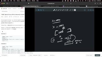 LC 1608 Special Array With X Elements Greater Than or Equal X