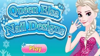 Frozen Queen Elsa Nail Designs Video Play-Nail Care Games-Frozen Games screenshot 3