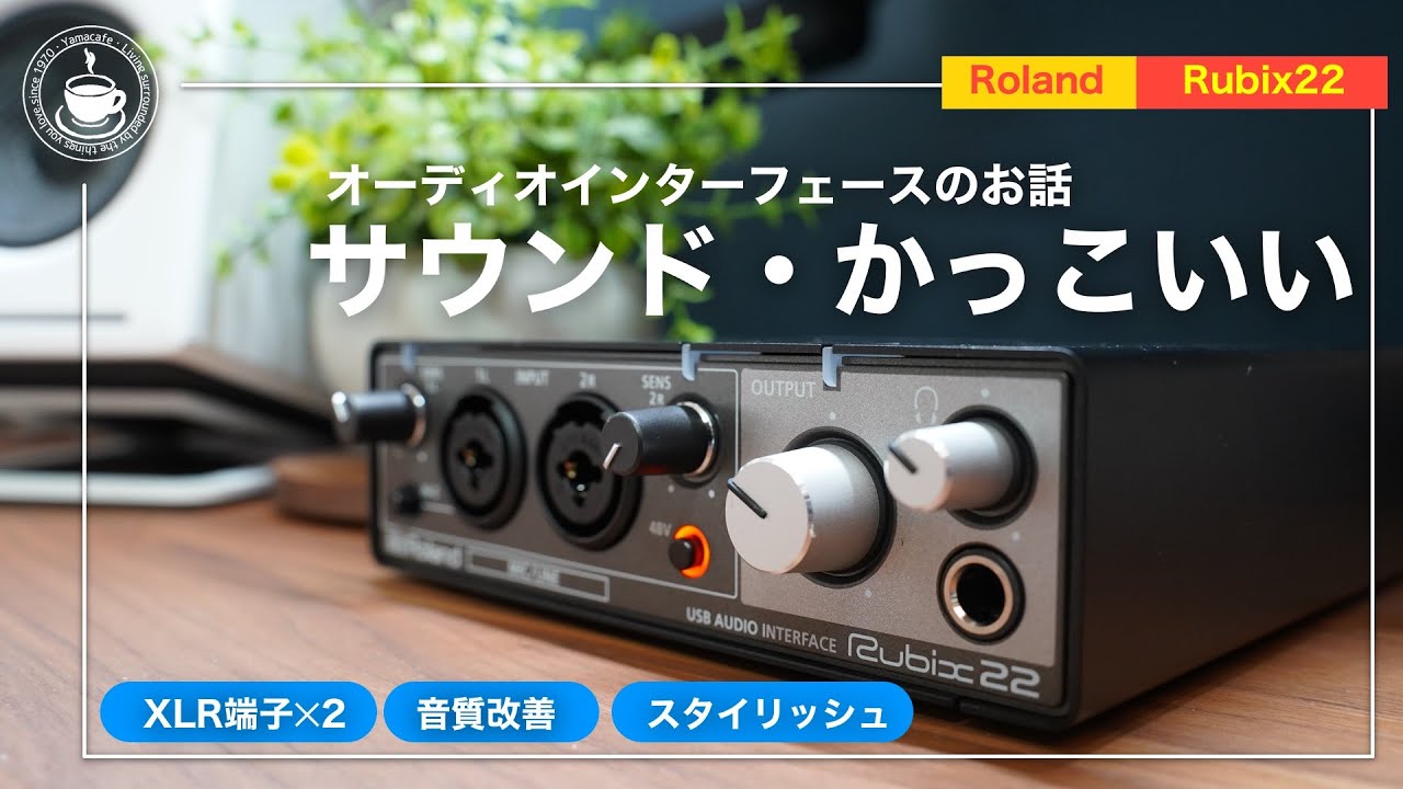 【Roland Rubix22】オーディオ環境を改善する！ XLR端子２本！見た目最高！音質改善【オーディオインターフェース】