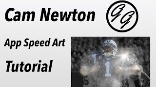 Cam Newton App Speed Art Tutorial screenshot 1