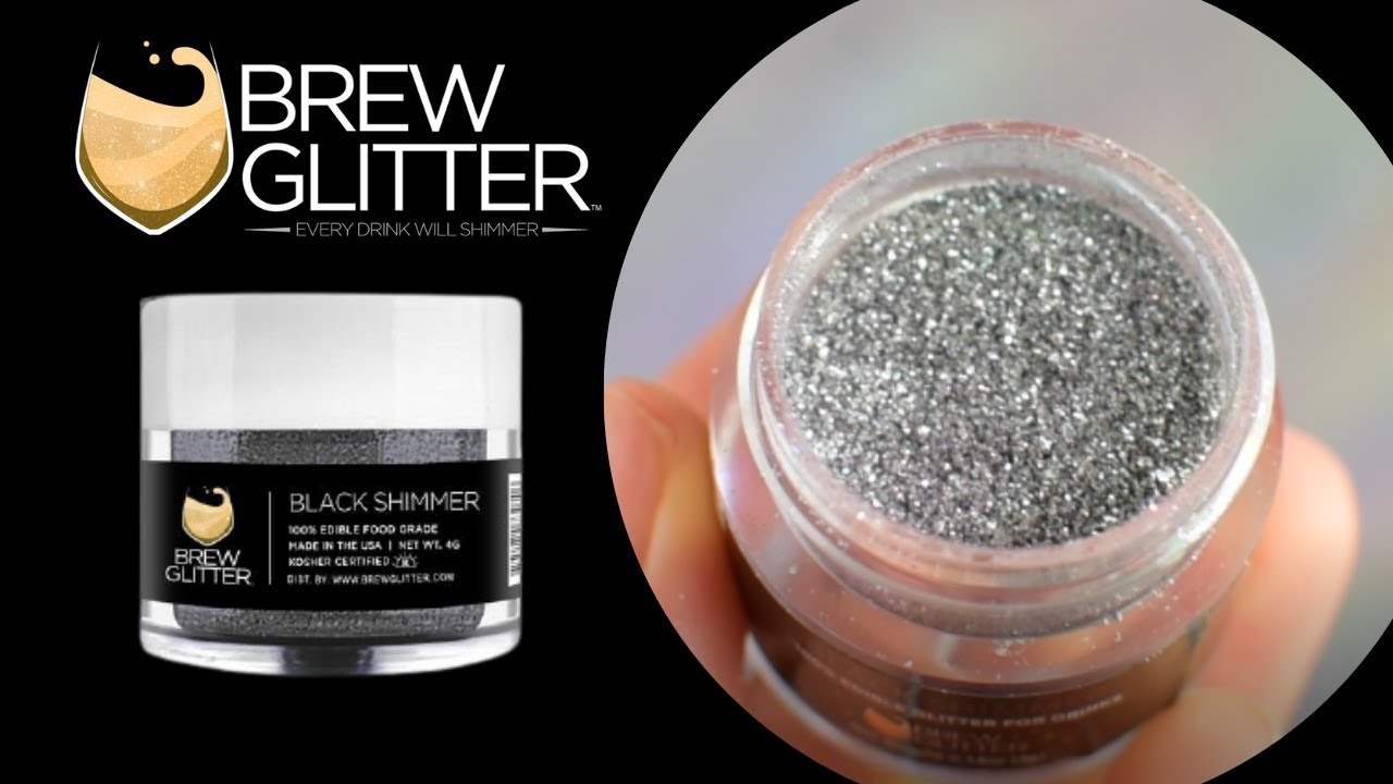 Black Brew Glitter, Edible Beverage Glitters