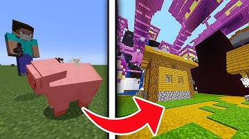 Minecraft, But Mobs Spawn Random Structures...