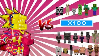 Barako, the Sun Chief | Mowzie's Mobs | vs Minecraft Mobs 1vs100