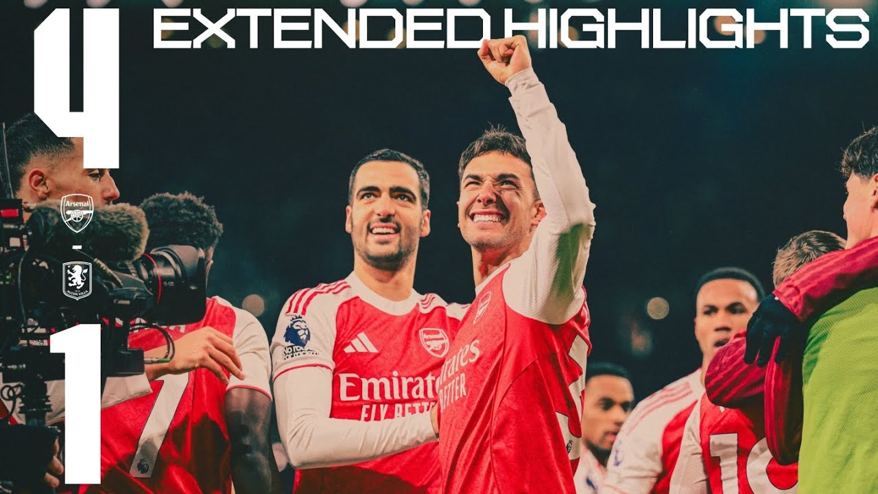BIG WIN 👊 | Extended Highlights | Arsenal vs Aston Villa (4-1) | Gabriel, Zubimendi, Trossard, Jesus