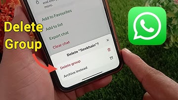 How to Delete WhatsApp Group on iPhone and iPad