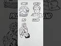 How to draw Sukuna in different level #shorts #anime #drawing #sukuna