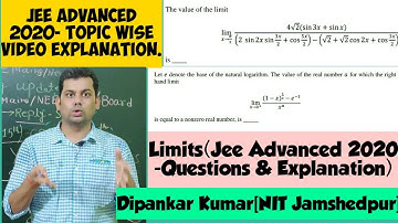 JeeAdvanced2020MathsolutionLimit| Limit Jee Advanced 2020 Math pyq limit Solution|