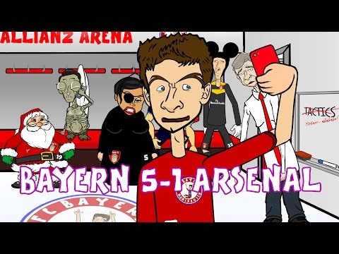 😂BAYERN MAMBO No 5-1! Ep1😂 Bayern Munich 5-1 Arsenal (Champions League 2015 Parody Goals Highlights)