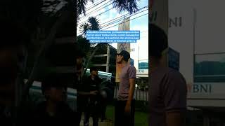 Akibat tak paham konsep izin dalam aksi demonstrasi, oknum satpam BNI di Cirebon bersikap arogan