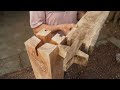 Amazing Connect No Screw With Japanese Woodworking Joints Skills, Making Tensegrity Wood Structure