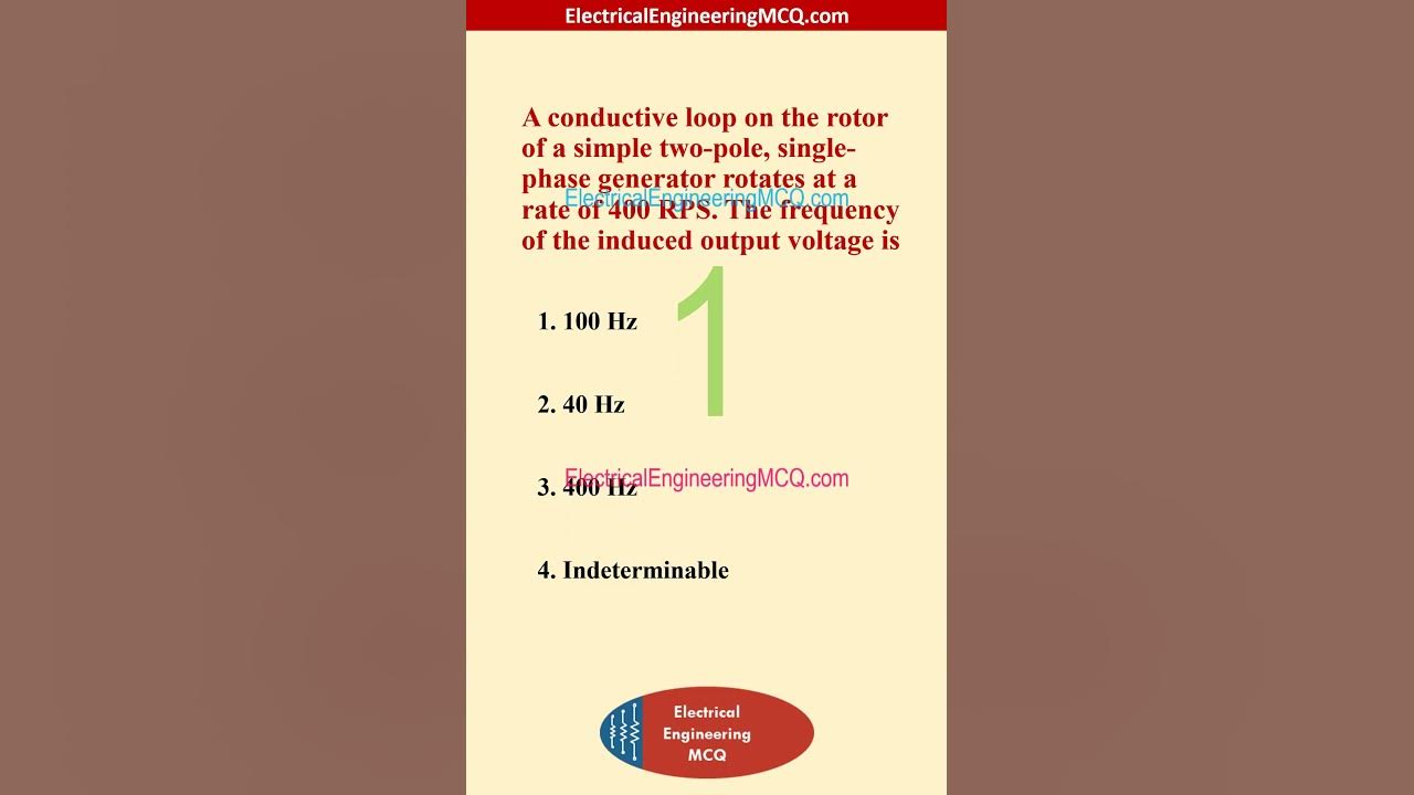 A conductive loop on the rotor of a simple two pole, single phase