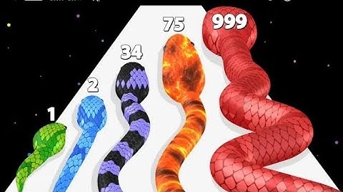 SNAKE RUN RACE - Color Math Games (New Update! All Snakes)#[1 - 10]