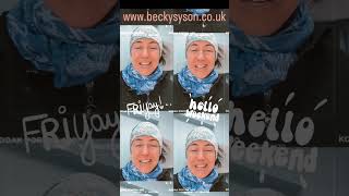 Video thumbnail of "It's Friday!! Whoop! Love that Friday feeling! 🎶👏😃 @becky_syson  #singersongwriter #friday"