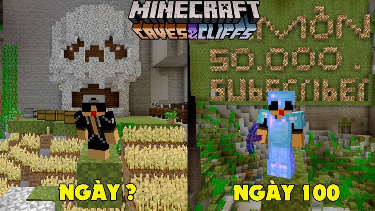 MÌNH SINH TỒN 100 NGÀY TRONG MINECRAFT 1.18 SIÊU KHÓ ! - YouTube