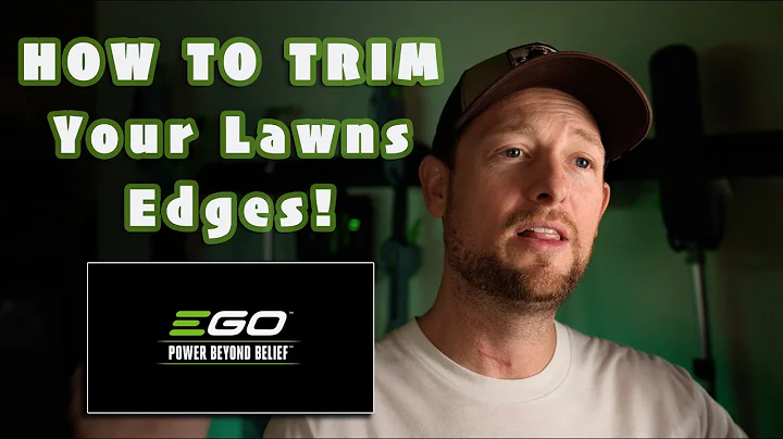 How to trim your lawns edges, featuring Ego Power+ metal blade edger and string trimmer.