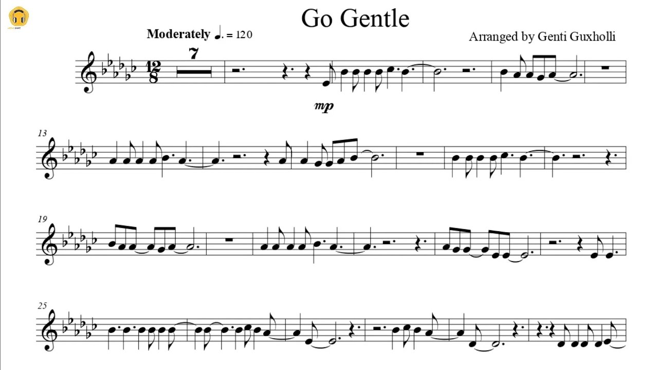 Go Gentle by Robbie Williams (Flute Solo with Piano Accompaniment/Sheets)