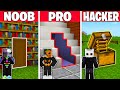 NOOB vs PRO vs HACKER: GİZLİ ODA YAPI KAPIŞMASI! - Minecraft